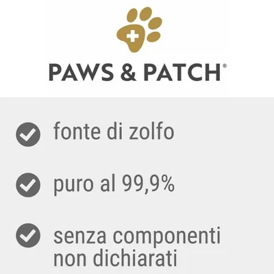 PAWS & PATCH, fonte di zolfo, puro al 99,9%, senza componenti non dichiarati