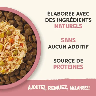 Aliment avec des ingrédients naturels, sans additifs, source de protéines. Mode d'emploi : ajouter, remuer, mélanger. Aliment avec des ingrédients naturels, sans additifs, source de protéines. Mode d'emploi : ajouter, remuer, mélanger.