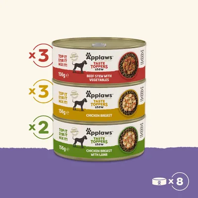 Applaws Taste Toppers prøvepakke 8 x 156 g Applaws Taste Toppers prøvepakke 8 x 156 g