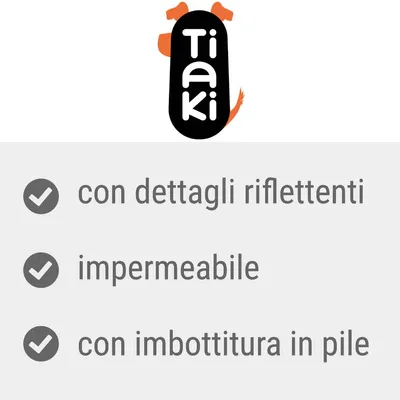 Tiaki con dettagli rifrangenti, impermeabile, con imbottitura in pile