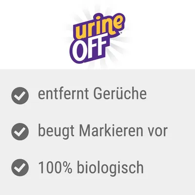 Urine Off. Entfernt Gerüche, beugt Markieren vor, 100% biologisch.