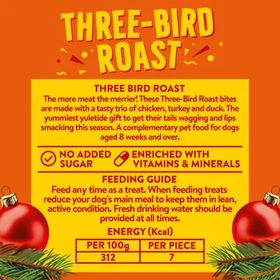 Wagg Three-Bird Roast Treats - Saver Pack: 7 x 100g Wagg Three-Bird Roast Treats - Saver Pack: 7 x 100g