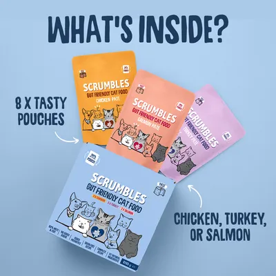 Scrumbles Gut Health Cat Food Pouches Classic Pâté Selection