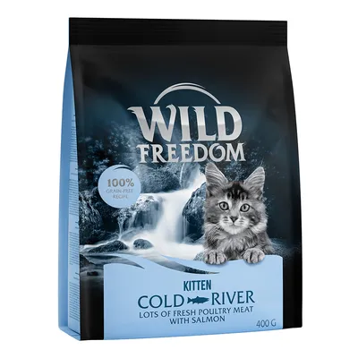 Wild Freedom Kitten Cold River, 100% brez žit, sveže perutninsko meso z lososom, 400 g.