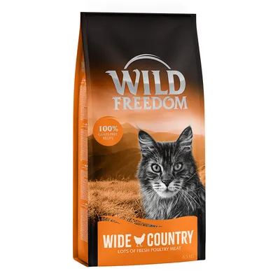 Wild Freedom Wide Country τροφή για γάτες, 6,5 kg, 100% χωρίς δημητριακά με φρέσκο κρέας πουλερικών.