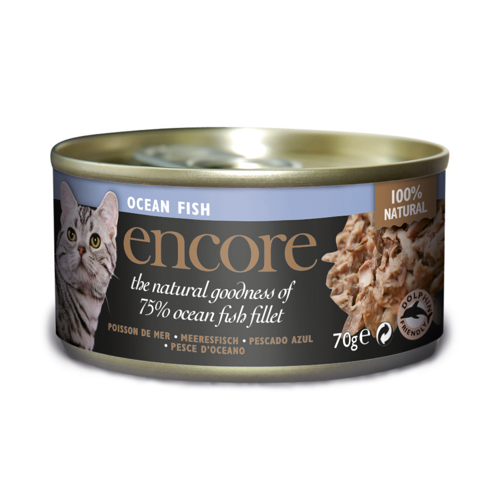 Set risparmio! Encore in lattina 48 x 70 g Alimento umido per gatti  - Pesce oceanico