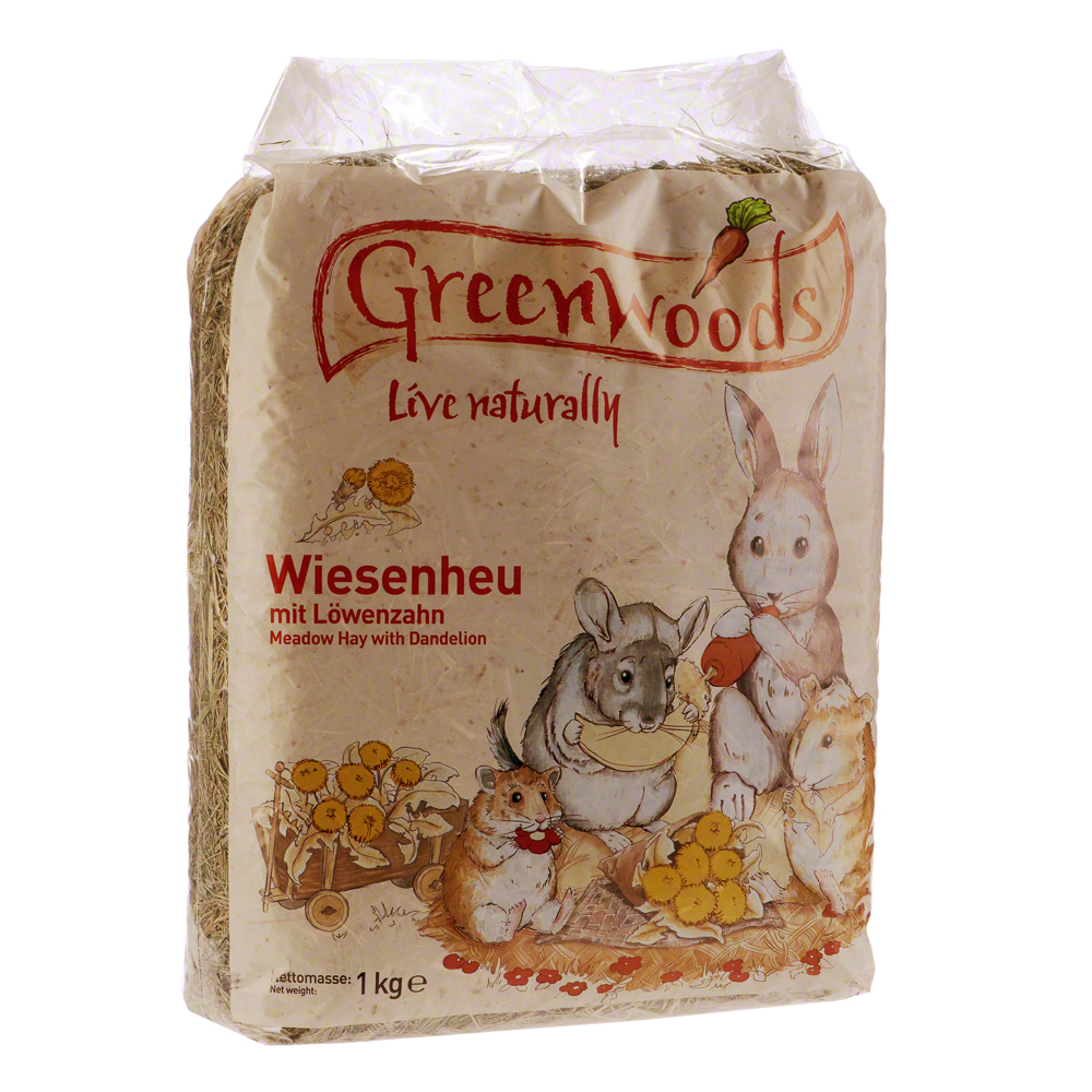 Greenwoods Wiesenheu 1 kg Jetzt testen Lillebro Wiesenheu mit Karotte 1 kg