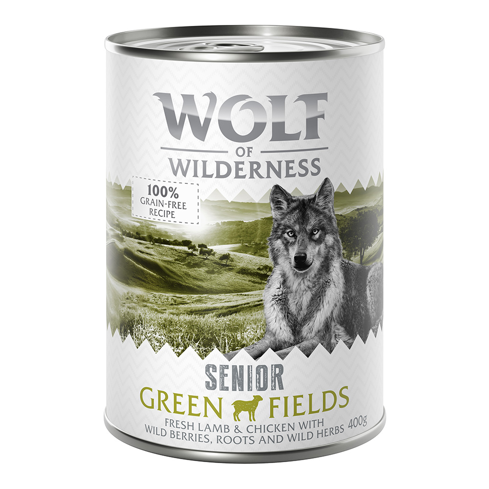 Sparpaket Wolf of Wilderness Senior 24 x 400 g - Wild Hills - Ente