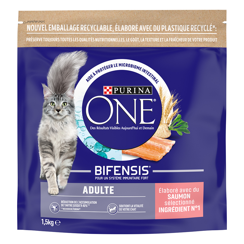 Purina ONE Adult granule losos - 2 x 1,5 kg