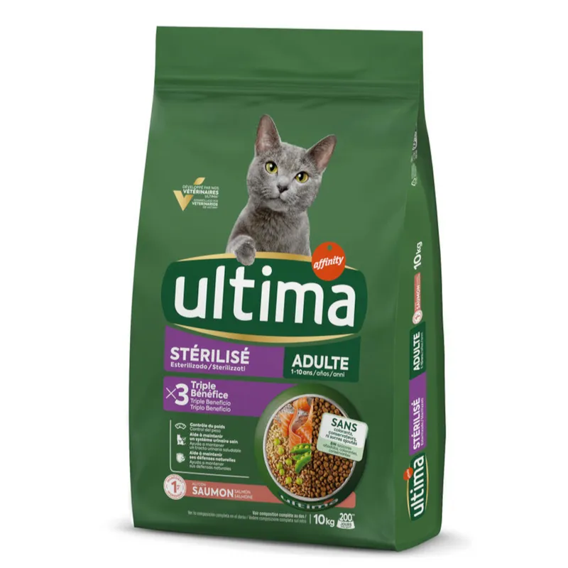 Ultima Sterilized Adult salmón - 2 x 10 kg - Pack Ahorro