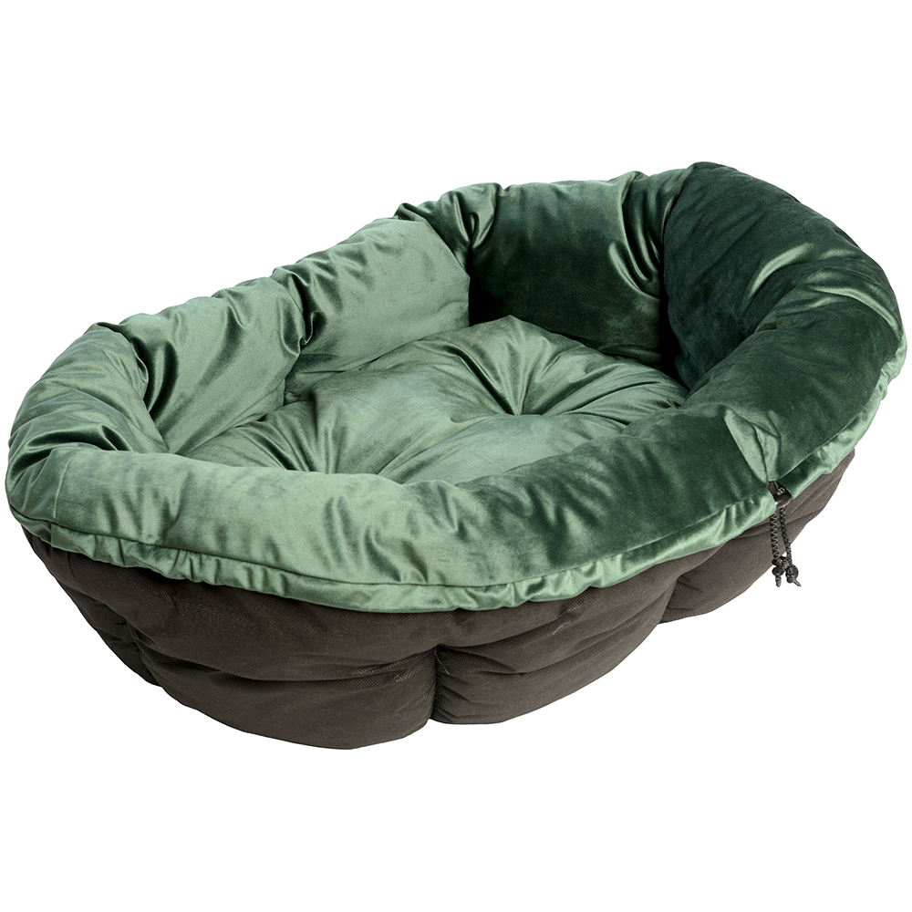 Fotografie produktu: Ferplast zelený sametový potah pro koš Siesta Deluxe (bez koše) - velikost 4: D 64 x Š 48 x V 25 cm