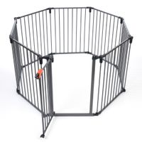 Recinto in metallo a otto lati con porta e chiusura di sicurezza, adatto per uso interno ed esterno.