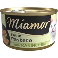 Miamor Feine Pastete mit Kaninchen, Katzenfutter in Dose.