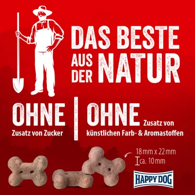 Happy Dog NaturCroq Mini Knochen Huhn - 5 kg