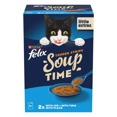Felix Soup Time Tender Strips Multibuy 48 x 48g - Fish Selection