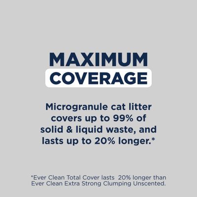 Ever Clean® Total Cover Clumping Nisip pisici - neparfumat