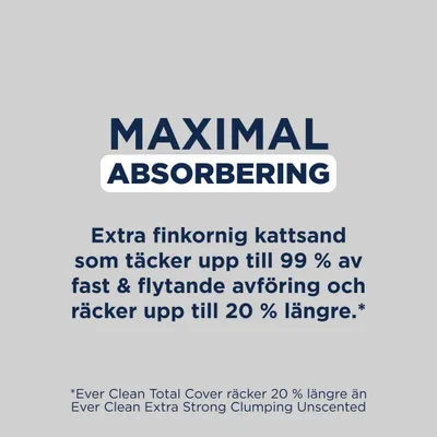 Ever Clean® Total Cover Clumping - Unscented kattsand - 10 l