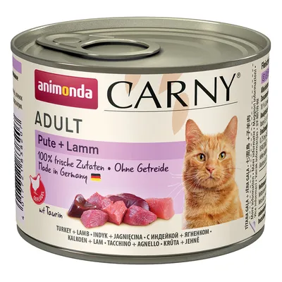Смешанная упаковка Animonda Carny Adult 24 x 200 г  - Adult: индейка и ягнятина