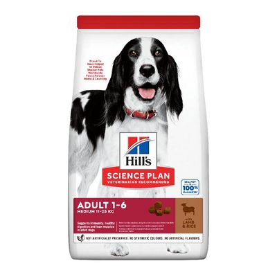 Hill's Science Plan Adult 1-6 Medium com cordeiro e arroz