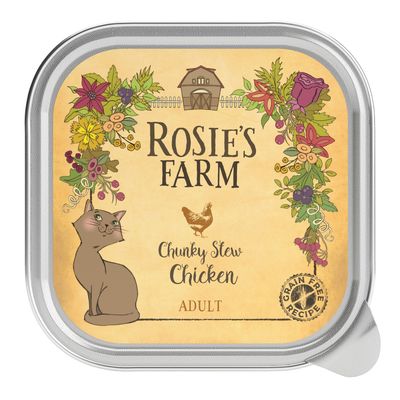 Rosie's Farm Adult, łosoś z batatami, 2 kg, + Rosie's Farm Adult, 16 x 100 g - 2 kg Adult, łosoś z batatami + 16 x 100 g pakiet mieszany (4 smaki)