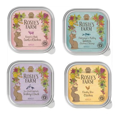 Rosie's Farm Adult 16 x 100 g Mix Paket (4 Sorten)
