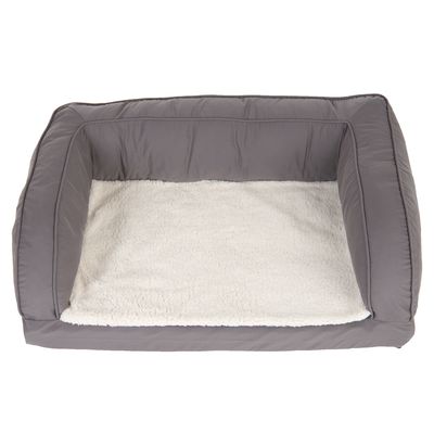 Orthopedische Hondenbank Grijs L 140 x B 80 x H 32 cm - Hondenbank Grijs (Maat XL)