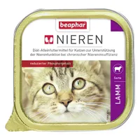 Sparpaket beaphar Nieren-Diät 24 x 100 g - Mixpaket 1 (Huhn & Lamm)
