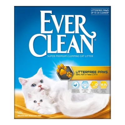 Ever Clean® Litterfree Paws -kissanhiekka - säästöpakkaus: 2 x 10 l