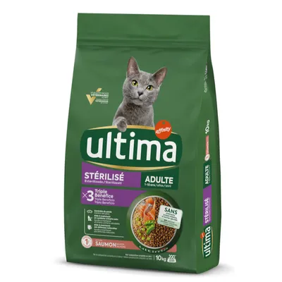 Ultima Cat, 9 + 1 kg zdarma - Sterilized losos & ječmen