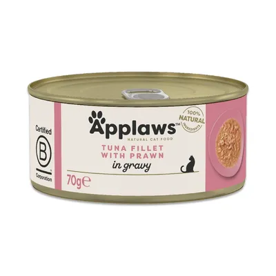 Applaws Adult Cat Cans in Gravy Saver Pack 48 x 70g - Tuna Fillet