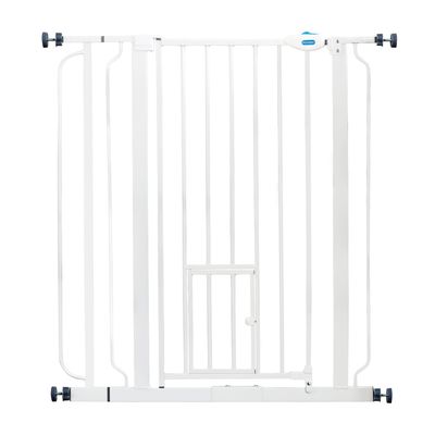 Carlson Pet Gate, extra högt galler med kattdörr Höjd 91,44 cm, bredd 73,66 - 92,71 cm