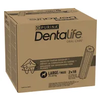 PURINA Dentalife Daily Dental Care Snacks for Large Breed Dogs (25-40kg)  - 36 Sticks (12 x 106g)
