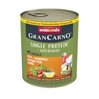 Sparpaket animonda GranCarno Adult Superfoods 24 x 800 g - Pute + Mangold, Hagebutten, Leinöl