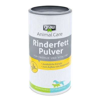 grau Animal Care naudanrasvajauhe, täydennysrehu energiaan ja elinvoimaan. Lisäenergiaa, kehon massan kasvattamiseen.