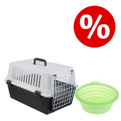 Lot ! Caisse de transport Mappa + Gamelle de voyage pliable en silicone pour chien Lot : caisse de transport + gamelle de voyage 500 mL