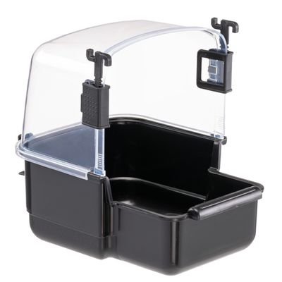 Ferplast Baie pentru peruși mari, neagră L 19 x l 23 x h 22 cm