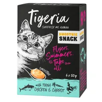 Tigeria Smoothie Snacks 6 x 50g - Tuna & Chicken with Carrot