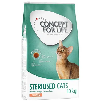 Concept for Life Sterilised Cats s lososom - 10 kg
