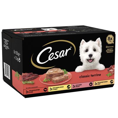 Cesar Classic Terrine Mixed Pack 8 x 150g