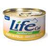 LifeCat Natural Adult Alimento umido per gatti 12 x 85 g Filetti di Pollo