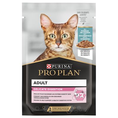 Purina Pro Plan Cat Adult Delicate Digestion 6 x 85 г Океанская рыба