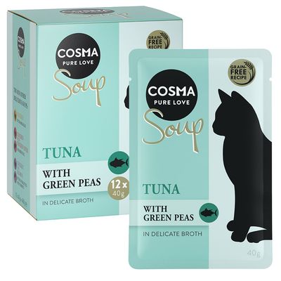 Cosma Soup 12 x 40 g Thunfisch mit grünen Erbsen