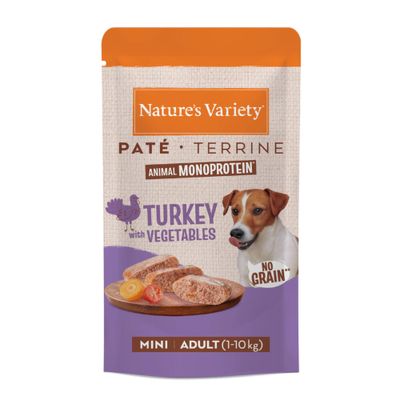 Nature's Variety Original Paté con ternera, Mini Adult (1-10 kg), 150 g, sin cereales, elaborado con ingredientes naturales.