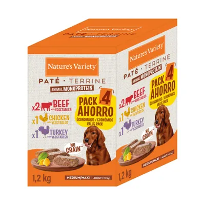 Nature's Variety Original Paté No Grain Medium/Maxi Adult vegyes csomag Nature's Variety Original Paté No Grain Medium/Maxi Adult vegyes csomag