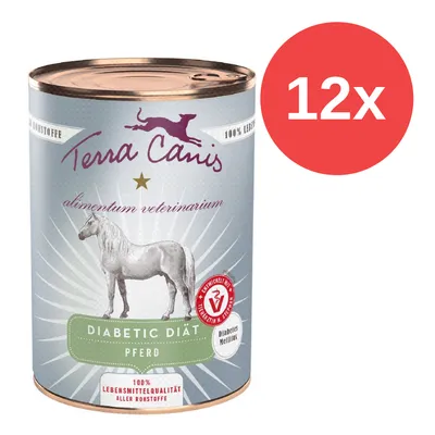 Terra Canis Diabetic Diät Pferd, 12x Dosen. 100% Lebensmittelqualität aller Rohstoffe, entwickelt mit Tierärzten, geeignet für Diabetes Mellitus.