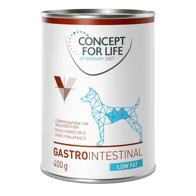 Concept for Life Veterinary Diet Gastrointestinal Low Fat - dog wet food - 6 x 400g