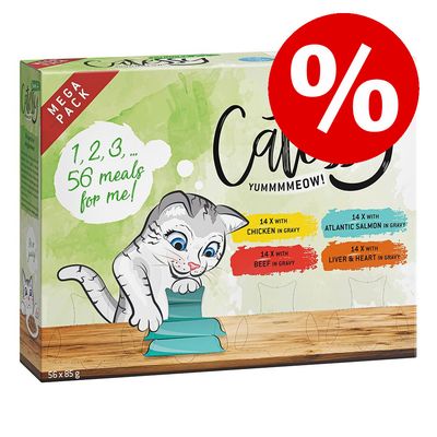 56 x 85 g Catessy Μπουκιές σε Σάλτσα Δισκάκια σε Ειδική Τιμή!