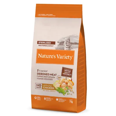 Nature's Variety No Grain Sterilized Adult с пилешко от свободно отглеждане