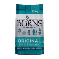 Burns Adult/Senior Original Vis & Bruine Rijst Hondenvoer - 12 kg