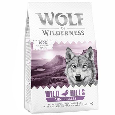 Wolf of Wilderness Mini "Wild Hills", kaczka 1 kg